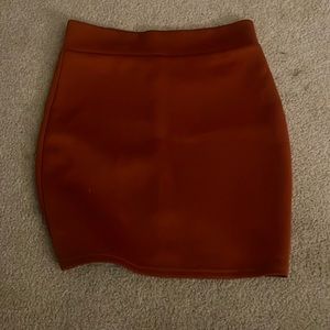 Burnt red skirt